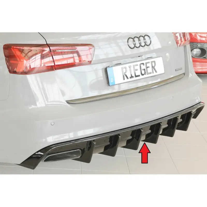 DIFFUSEUR GAUCHE - DROITE POUR AUDI A6 4G S-LINE / S6 (14-18) - RIEGER - NOIR BRILLANT Populaire