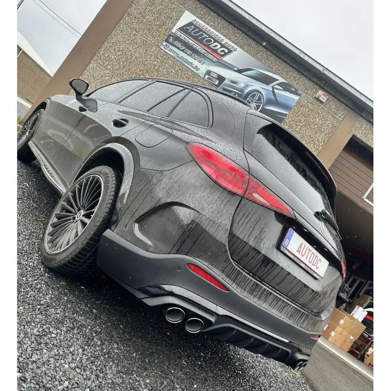 DIFFUSEUR LOOK GLC43 AMG NOIR AVEC EMBOUTS NOIR POUR MERCEDES GLC W254 X254 SUV (23-25) AVEC PACK AMG - ORIGINE MERCEDES Offre Limitée