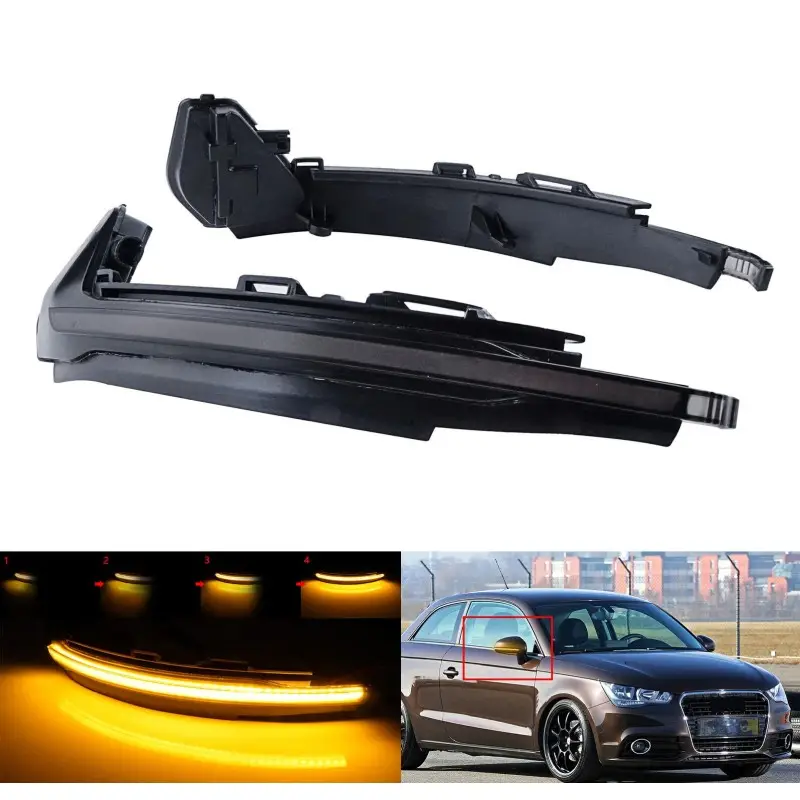 Meilleur Choix SET DE DEUX CLIGNOTANTS DE RÉTROVISEUR DYNAMIQUE POUR AUDI A1 8X (10-18) - AUSSI S1