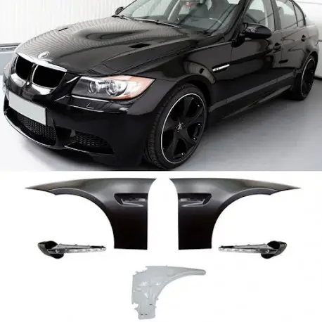 Offre Spéciale SET DEUX AILES AVANT LOOK M3 BMW SÉRIE 3 E90 E91 (05-11) BERLINE - TOURING - LA PAIRE GAUCHE - DROIT