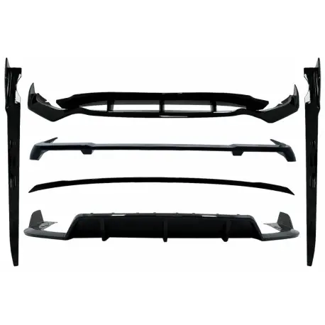 Seulement Aujourd’hui KIT COMPLET SPORT POUR BMW X5 G05 (18-23) PACK M - NOIR BRILLANT - AERO - MOD 2