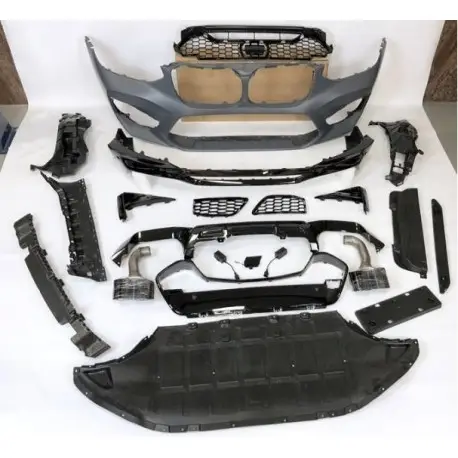 Dernier Modèle KIT COMPLET X4M POUR BMW X4 G02 (18-21) -PARE-CHOCS AVANT - DIFFUSEUR ARRIERE - EMBOUTS D'ECHAPPEMENT FOURNIS