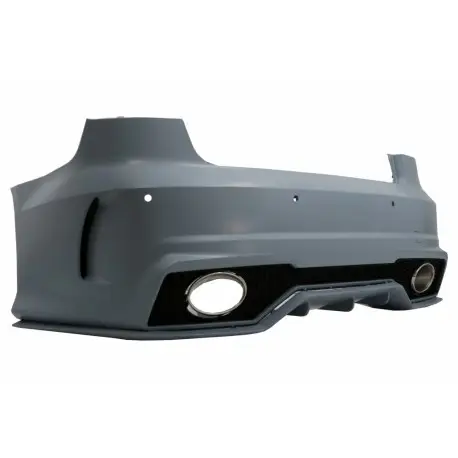 PARE-CHOCS ARRIERE COMPLET LOOK RS3 POUR AUDI A3 8V (13-19) - BERLINE - CABRIOLET - AUSSI FACELIT - AVEC EMBOUTS D'ECHAPPEMENT Vente Flash