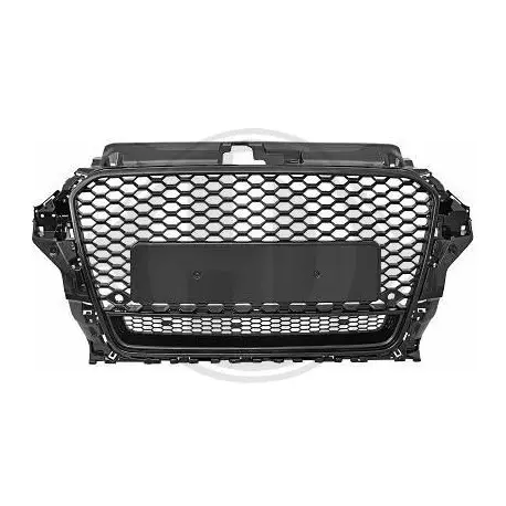 CALANDRE AVANT LOOK RS3 NOIR POUR AUDI A3 8V (12-16) - MOD 2 -POUR PDC Quantité Limitée