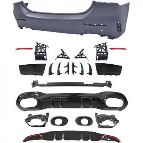 PARE-CHOCS ARRIERE MERCEDES CLASSE A V177 BERLINE (18-24) - LOOK A35 AMG- AVEC PDC Certifié