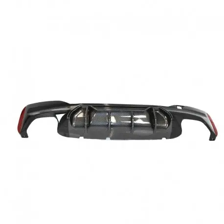 DIFFUSEUR ARRIÈRE LOOK M5 COMPETITION GAUCHE-DROIT POUR BMW SÉRIE 5 G30 - G31 (17-23) AVEC PACK M - NOIR BRILLANT / CARBONE Vente Directe