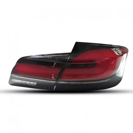 SET DE FEUX ARRIÈRES LOOK G30 LCI POUR BMW SÉRIE 5 F10 BERLINE (10-17) - ROUGE - DYNAMIQUE Paiement Sécurisé