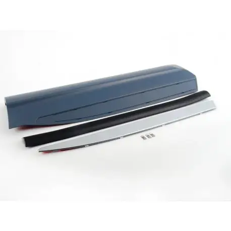 Jusqu’à Épuisement Des Stocks MOULURE DE BAS DE PORTE ARRIERE DROIT VW TIGUAN 5N (08-15) R-LINE - A PEINDRE AVEC MOULURE CHROME - ORIGINE VW