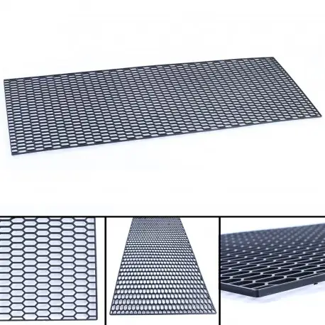 Satisfait Ou Remboursé GRILLE DE PARE-CHOCS UNIVERSELLE EN PLASTIQUE ABS - 120 X 40 CM - NID D'ABEILLE 30 X 15 MM