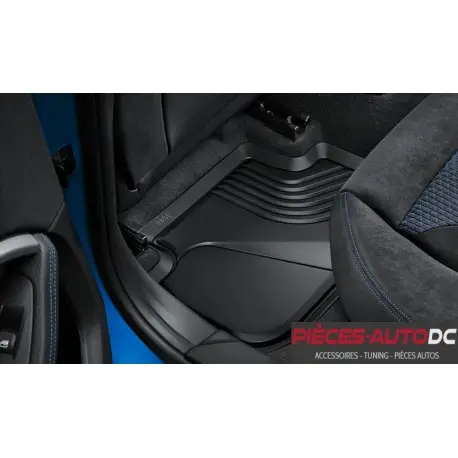 TAPIS DE SOL ARRIERE D'ORIGINE BMW POUR BMW SERIE 1 F40 - 4 PORTES - NOIR - TEXTILE - 2 PIECES Must-Have