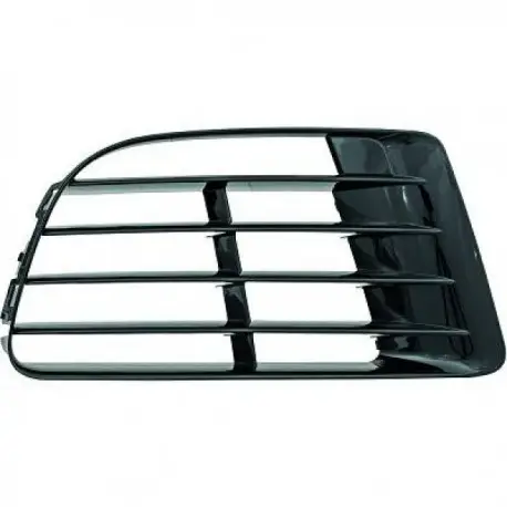Satisfait Ou Remboursé GRILLE GAUCHE DE PARE CHOC AVANT VW GOLF 6 R20 (08-12) - NOIR BRILLANT
