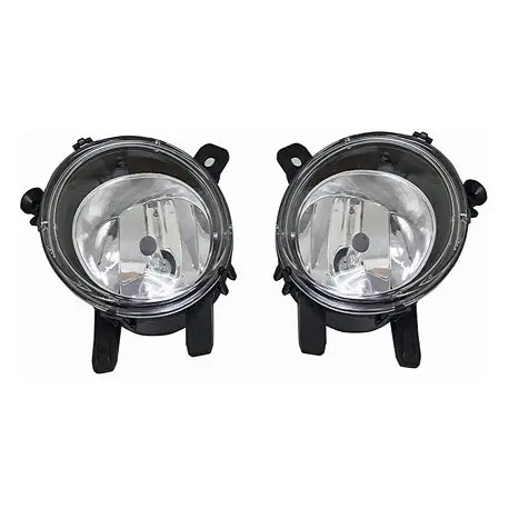 SET DE DEUX ANTIBROUILLARDS POUR BMW SÉRIE 1 F20 F21 - 3 F30 F31 - 4 F32 F33 F36 - FOND CHROME SANS LED Quantité Limitée