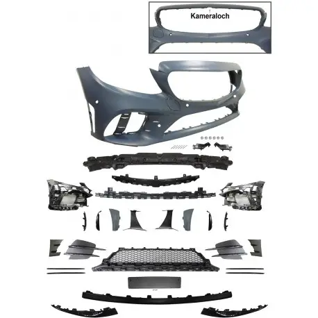 Satisfait Ou Remboursé PARE CHOCS AVANT LOOK PACK AMG - C43 AMG MERCEDES CLASSE C W205 FACELIFT (18-20) - POUR PDC
