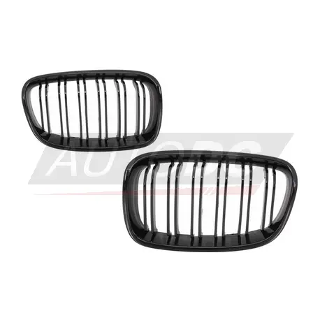 Authentique SET CALANDRE NOIR BRILLANT LOOK M1 BMW SÉRIE 1 F20 F21 (11-15)