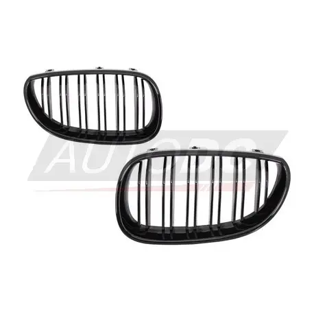 Commander Maintenant SET CALANDRE NOIR BRILLANT LOOK M5 - GRILLE BMW SÉRIE 5 E60 - E61 (03-10) BERLINE - TOURING - DOUBLE LIGNE