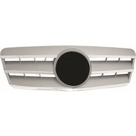 Offre Du Jour CALANDRE AVANT MERCEDES CLASSE CLK W208 COUPE/CABRIO (97-02) - LOOK SPORT - GRIS/CHROME