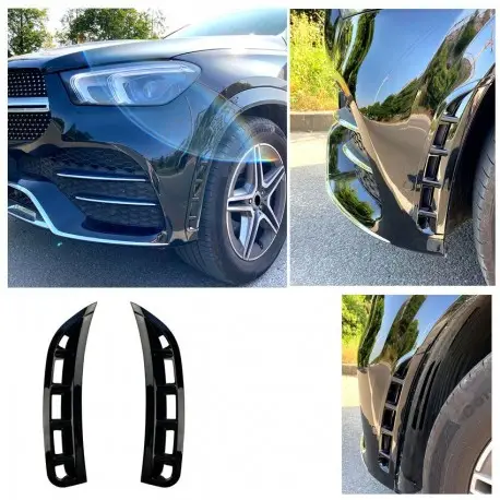 ECOPES LATERALES PARE-CHOCS AVANT LOOK AERO POUR MERCEDES CLASSE GLE W167 (20-22) PACK AMG - AUSSI POUR GLE 53 AMG Nouvelle Collection