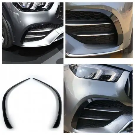 Promotion Saisonnière LAMES - MOULURES DE PARE-CHOCS AVANT LOOK AERO POUR MERCEDES CLASSE GLE W167 (20-22) PACK AMG - AUSSI POUR GLE 53 AMG