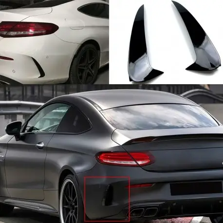 Remise ECOPES DE PARE-CHOCS ARRIERE LOOK AERO POUR MERCEDES CLASSE C W205 COUPE C205 CABRIOLET A205 (14-20)