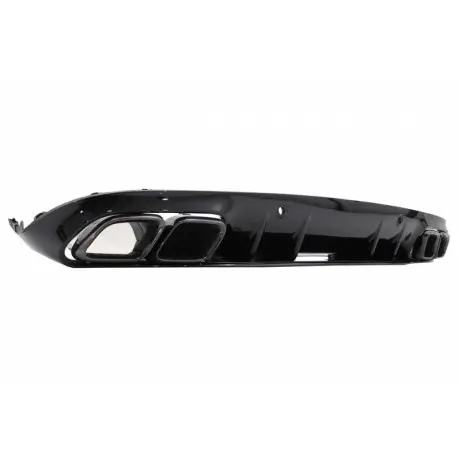 DIFFUSEUR + EMBOUTS LOOK C63S AMG FACELIFT MERCEDES CLASSE C W205 COUPE C205 CABRIOLET A205 (14-20) - POUR PDC - EMBOUTS NOIR Offre Exclusive