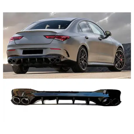 Seulement Aujourd’hui DIFFUSEUR CLA45 AMG + EMBOUTS NOIR LOOK CLA45 AMG MERCEDES CLA W118 X118C118 (19-25)