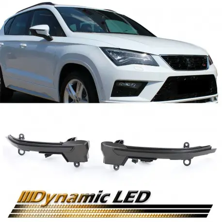 Must-Have SET DE DEUX CLIGNOTANTS DE RÉTROVISEUR DYNAMIQUE POUR SEAT ATECA (16-20) - TARRACO (19-20)