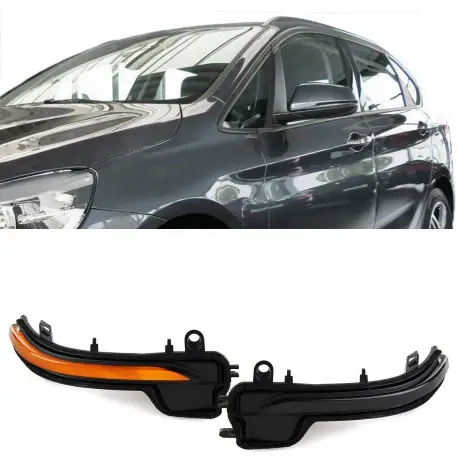 Nouvelle Collection SET DE DEUX CLIGNOTANTS DE RÉTROVISEUR DYNAMIQUE POUR BMW SERIE 2 F45 F46 (13-20) - X1 F48 (14-19)