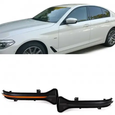 Meilleur Choix SET DE DEUX CLIGNOTANTS DE RÉTROVISEUR DYNAMIQUE POUR BMW SERIE 5 G30/31 - SERIE 6 G32 - SERIE 7 G11/12