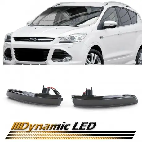 SET DE DEUX CLIGNOTANTS DE RÉTROVISEUR DYNAMIQUE POUR FORD ESCAPE 3 - ECOSPORT - KUGA 2 (12-19) Prix Choc