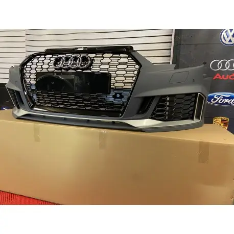 Vente Flash PARE-CHOCS AVANT COMPLET LOOK RS3 POUR AUDI A3 8VFACELIFT (16-19) - 3/5 PORTES (SPORTBACK) - NOIR - POUR LAVE-PHARE