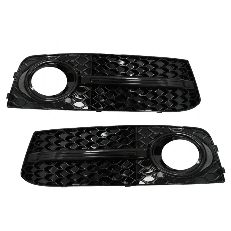 Nouveauté SET DE DEUX GRILLE ANTIBROUILLARD LOOK RS4 NOIR POUR AUDI A4 B8 (08-12)