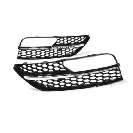 Meilleur Choix SET DE 2 GRILLES ANTIBROUILLARD AVANT LOOK RS3 POUR AUDI A3 8V (12-16) - SPORTBACK (5 PORTES) - 3 PORTES - NOIR - CHROME
