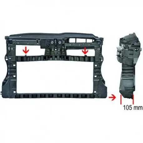 Retour Gratuit FACE AVANT VW GOLF 6 (08-12) & GOLF 6 GTI/GTD (08-12) & GOLF 6 VARIANT (09-12) & GOLF 6 CABRIO (11-15) - EPAISSEUR DE 105 MM