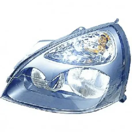 Réduction PHARE AVANT GAUCHE RENAULT CLIO (04-05) & CLIO CAMPUS (06-09) - CONTOUR GRIS - MARQUE DE PREMIERE MONTE - H7/H1 - AVEC REGLAGE H