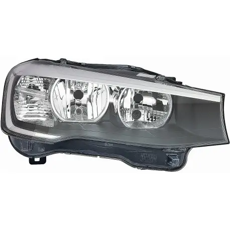 Paiement Sécurisé PHARE AVANT DROIT HALOGÈNE POUR BMW X3 F25 LCI (14-17) - MARQUE RÉPLIQUE: DEPO/TYC - H7/H7