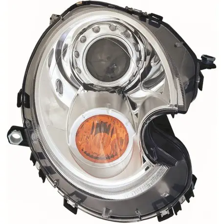 Remise PHARE AVANT DROIT XÉNON POUR MINI COOPER ONE CLUBMAN R55 R56 R57 (06-14) - D1S - CLIGNOTANT ORANGE - MARQUE: DEPO/TYC