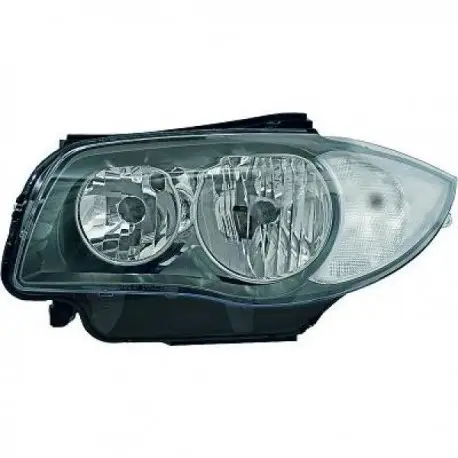 PHARE AVANT GAUCHE HALOGÈNE POUR BMW SÉRIE 1 E81 E82 E87 E88 (03.09-11) - H7/H7 - DEPO/TYC Offre Exclusive