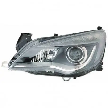 Affaire À Saisir PHARE AVANT BIXENON GAUCHE OPEL ASTRA J (09-08/-) - BI-XENON - D1S/H11 - HELLA - AVEC FEUX DE JOUR - PAS GTC - FOND NOIR - DIRE