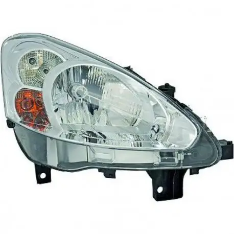 PHARE AVANT GAUCHE PEUGEOT PARTNER FAMILY (12-17) - DEPO/TYC - H4 - AVEC REGLAGE HAUTEUR Vente Flash