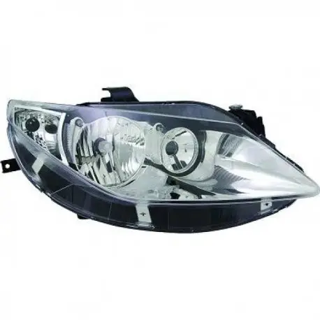 PHARE AVANT DROIT - DEPO/TYC POUR SEAT IBIZA 6J (08-12) - H7/H7 - CHROME Haute Qualité