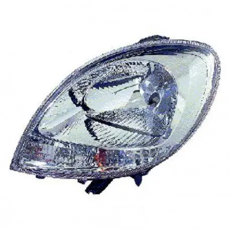 PHARE AVANT DROIT RENAULT KANGOO (03-07) & NISSAN KUBISTAR (03-09) - H4 - AVEC REGLAGE HAUTEUR - DEPO/TYC - AVEC CLIGNOTANT BLAN Livraison Gratuite