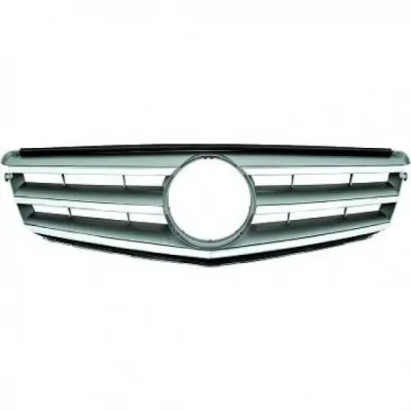 Offre Du Jour CALANDRE AVANT LOOK AMG MERCEDES CLASSE C W204 (07-11) - CHROME - NOIR - EMBLEME NON FOURNI