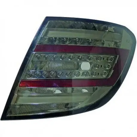 SET 2 FEUX ARRIERE MERCEDES CLASSE C W204 BREAK (07-11) - POUR BREAK - LED - GRIS/FUME - LOOK FACELIFT Offre Du Jour