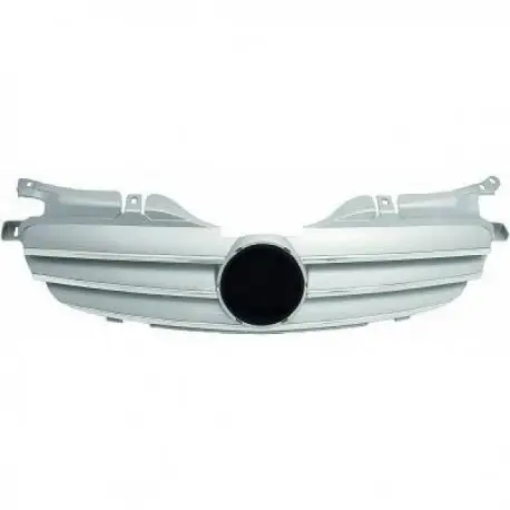 CALANDRE AVANT MERCEDES CLASSE SLK R170 (96-04) LOOK SPORT - CHROME/GRIS Super Prix