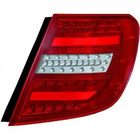 SET 2 FEUX ARRIERE MERCEDES CLASSE C W204 BREAK (07-11) - POUR BREAK - LED - ROUGE/BLANC - LOOK FACELIFT Dernière Chance