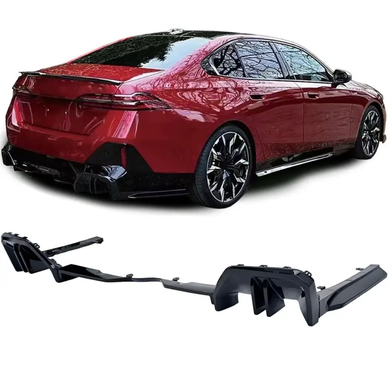 DIFFUSEUR ARRIERE M-PERFORMANCE NOIR BRILLANT POUR BMW SERIE 5 G60 (23-26) - PACK M Nouvel Arrivage