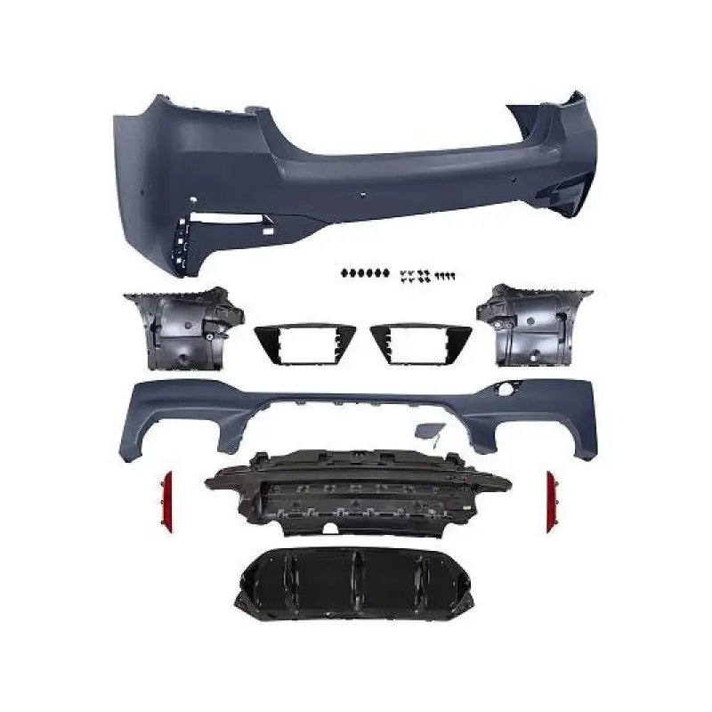 Haute Qualité PARE-CHOCS ARRIERES LOOK M5 POUR BMW SERIE 5 G30 (17-23) - BERLINE - 6 TROUS PDC