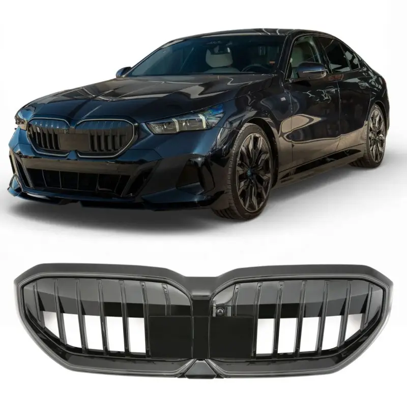 CALANDRE FULL NOIR BRILLANT POUR BMW SERIE 5 G60 G61 (23-26) - VERSION SANS LED Livraison Express