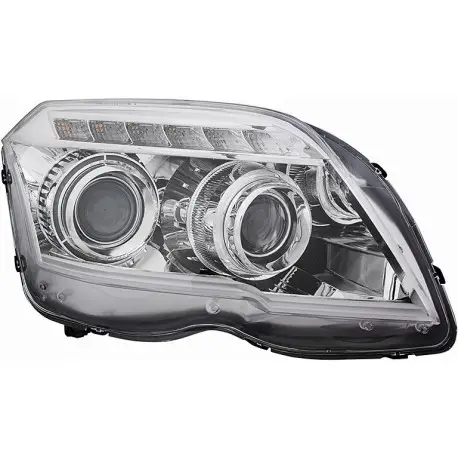 Expédié Aujourd’hui SET DE PHARES AVANT DESIGN A LED POUR MERCEDES CLASSE GLK X204 (08-12) SANS XENON D'ORIGINE - CHROME