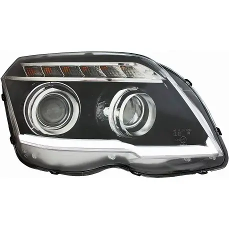SET DE PHARES AVANT DESIGN A LED POUR MERCEDES CLASSE GLK X204 (08-12) SANS XENON D'ORIGINE - NOIR Bon Marché